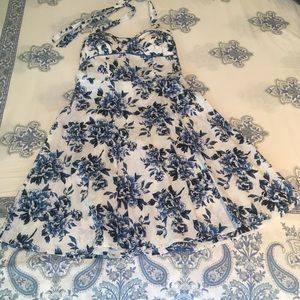 Blue and White Sundress